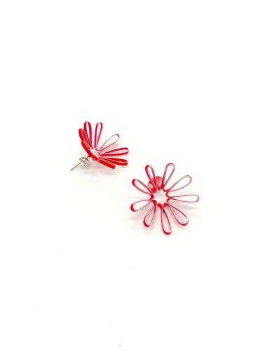 Doris Betz, 'Rote Blüten' Ohrschmuck