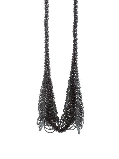 Silke Trekel, Kette, schwarz 01, Kunststoff
