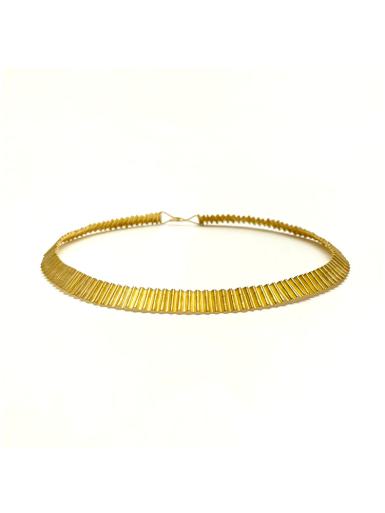 Christiane Gilg, Collier, Wellblech, Gold